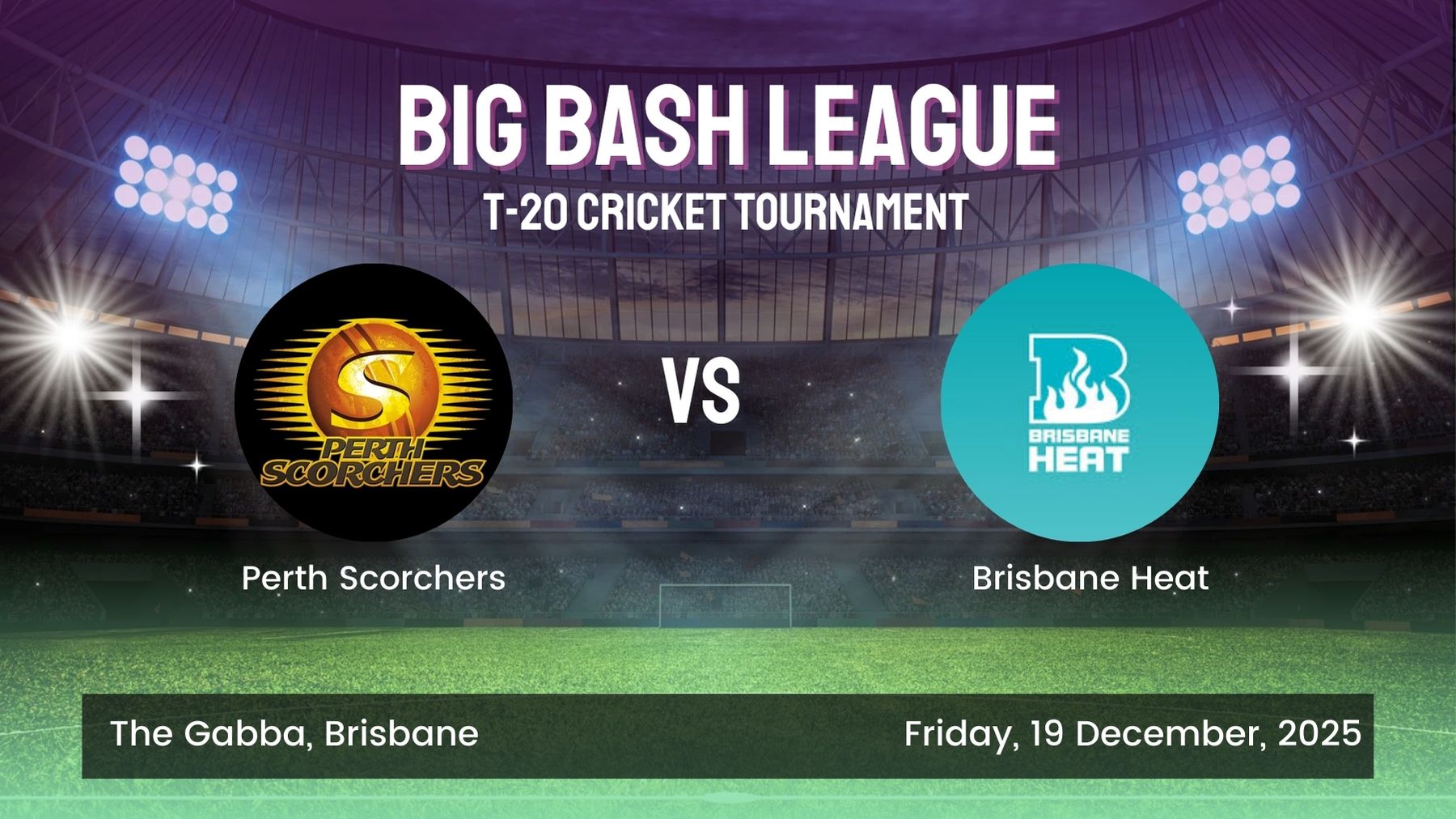 Perth Scorchers vs Brisbane Heat BBL 2025–26: Match Preview, Key Players & How to Get Your BBL ID Gurubhai 247