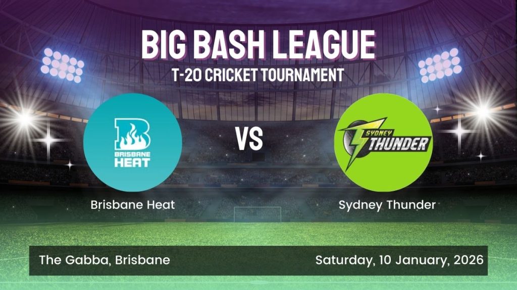 Guru Bhai 247 BBL ID Login Brisbane Heat vs Sydney Thunder