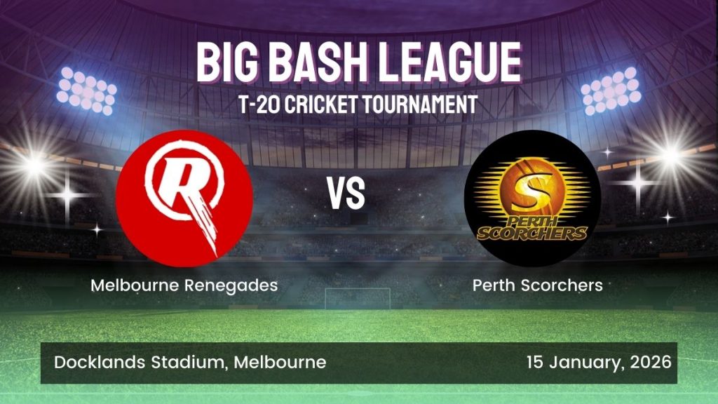 BBL ID Login Guru Bhai 247 Melbourne Renegades vs Perth Scorchers