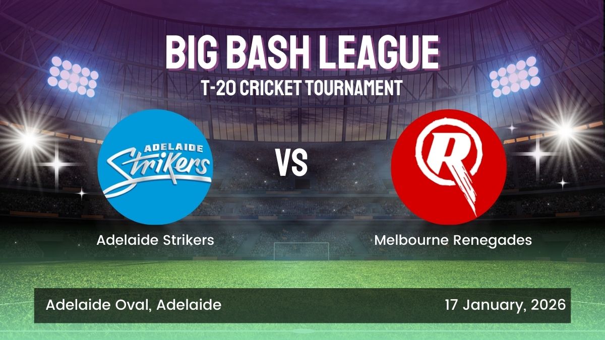 BBL ID Gurubhai247 Login Adelaide Strikers vs Melbourne Renegades
