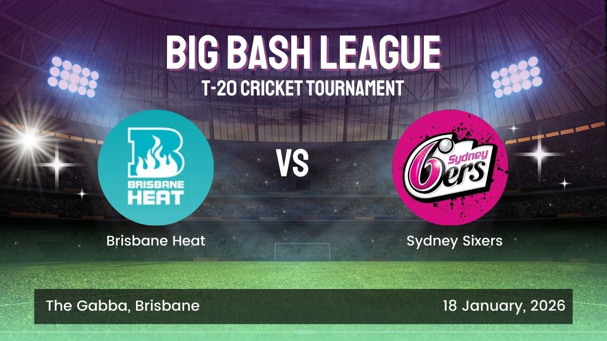 Login BBL ID Gurubhai247 Brisbane Heat vs Sydney Sixers BBL 2026